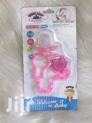 Baby Pacifier With Clip - Pink