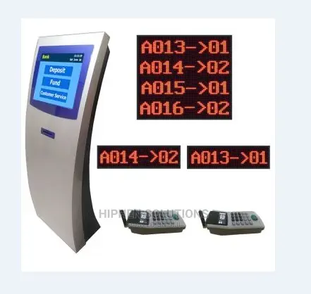 Wireless Wired Queue Management System With IR Touch Screen BY HIPHEN