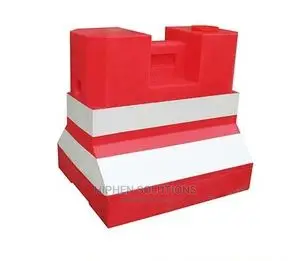 Red And White Plastic Water Barrier BY HIPHEN SOLUTIONS