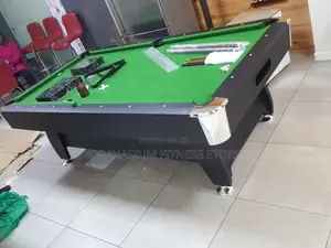 8ft Snooker Pool Table Green Top Indoor