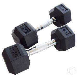 5kg Pair of Hexagonal Dumbell