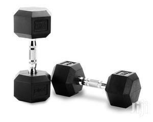 Pair of 10kg New Hexagonal Dumbell