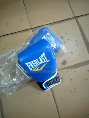Boxing Glove Blue With Touch Yellow