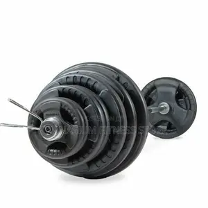 Black 150kg Olympic Weight Set 4780