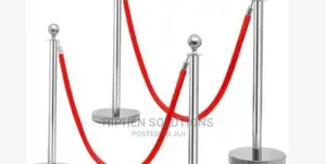 Rope Type Stanchion Queue Barrier Post 4 Poles