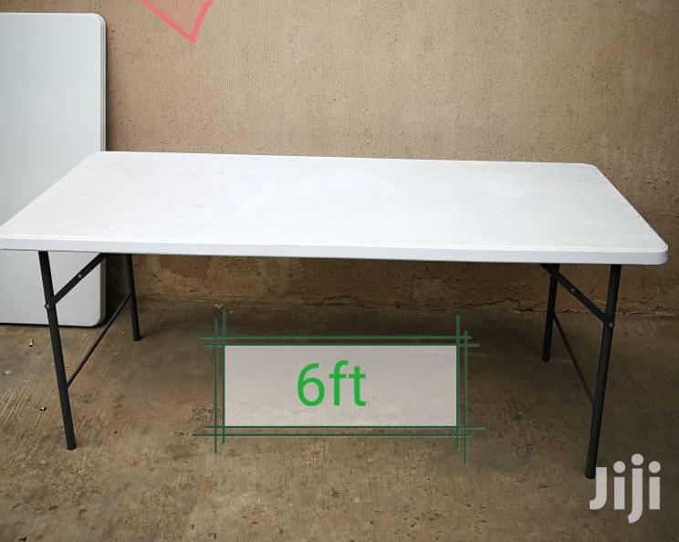 Plastic Foldable Table (6ft Rectangular Size. Imported)
