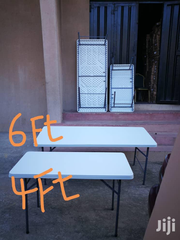 Plastic Foldable Table (6ft Rectangular Size. Imported)