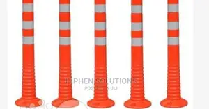 Surface Mount Delineator Reflective Warning Post - 5 Pieces By Hiphen