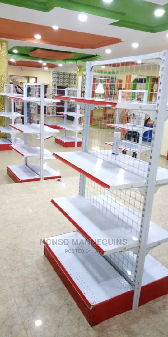 Fairly Used Imported Supermarket Net Display Shelves