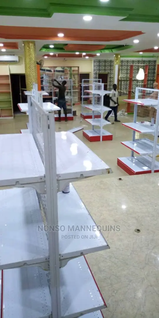 Fairly Used Imported Supermarket Net Display Shelves