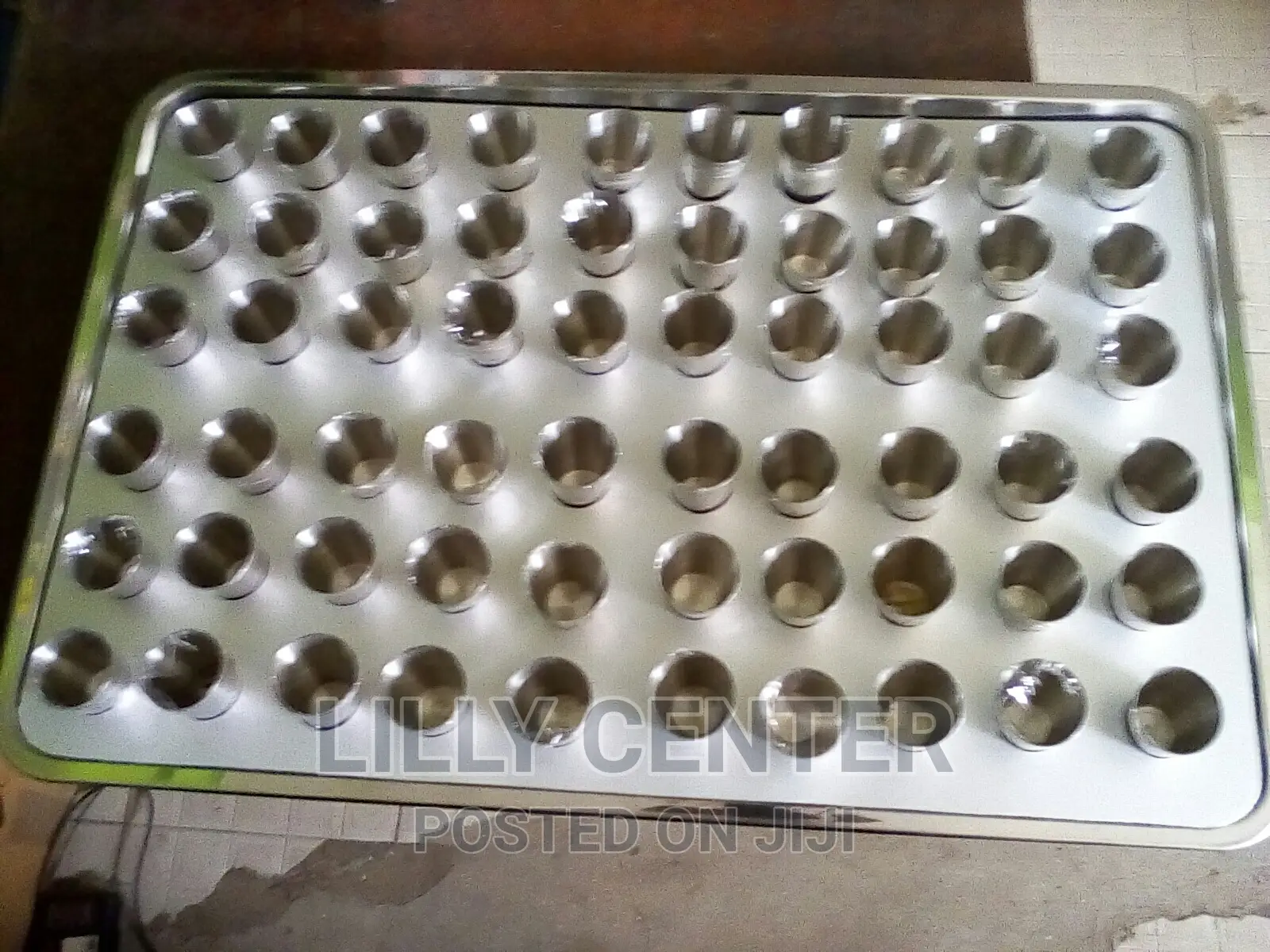 Communion Tray With 60 Steel Cups