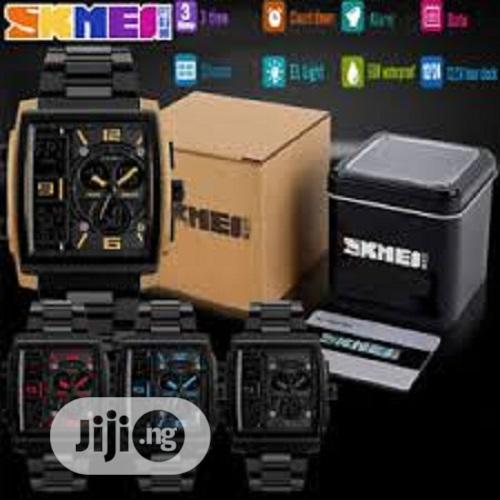 Skmei Dual Display Wrist Watch Rectangle Shape.