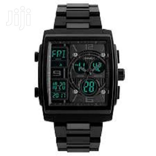 Skmei Dual Display Wrist Watch Rectangle Shape.