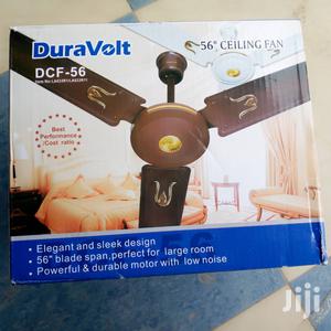 Dura Volt Ceiling Fan Long Blade Brown 56"