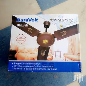 Dura Volt Ceiling Fan Long Blade Brown 56"
