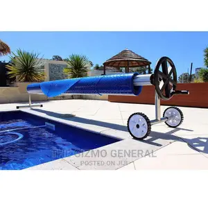Swimming Pool Bubble Cover With Reel And Rings
