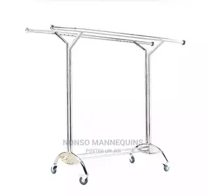Double Sided Garment Clothes Collapsable Racks Display