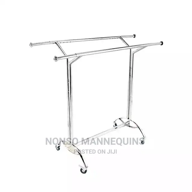 Double Sided Garment Clothes Collapsable Racks Display