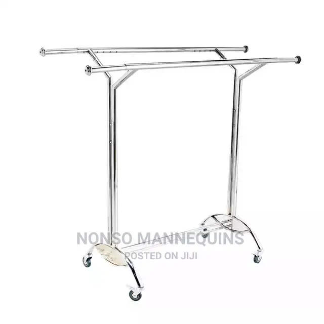 Double Sided Garment Clothes Collapsable Racks Display