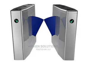 Metal Flap Barrier Access Control Turnstile Gate BY HIPHEN SOLUTIONS