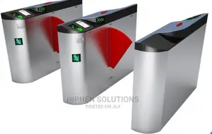 Stainless Steel Flap Barrier Gate With Access Control System BY HIPHEN