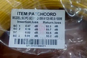 Fiber Lc-Sc Sm Sm 100m Patch Cord Duplex
