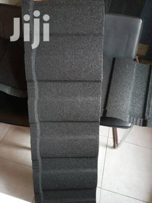 Plain Black Roman Stone Coated Roofing Sheet.