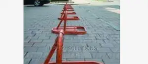 Orange Steel Car Parking Blocker BY HIPHEN SOLUTIONS LTD