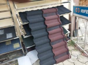 Burgundy Stone Coated Roofing Materials From Mango Roof.