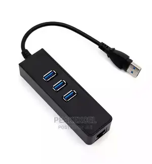 Usb3. 0 Hub 3port With Ethernet Converter Adapter