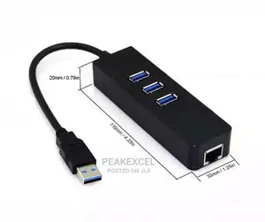 Usb3. 0 Hub 3port With Ethernet Converter Adapter