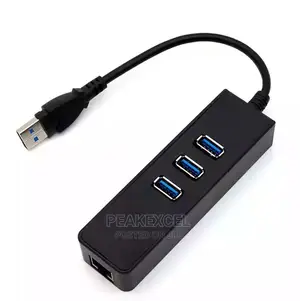 Usb3. 0 Hub 3port With Ethernet Converter Adapter