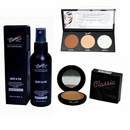 3-in-1 Kit Contour Effects Palette, Mist Fix Setting Spray P