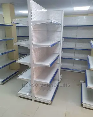 5 Layers Wall Side/Single Sided Supermarket Display Shelves