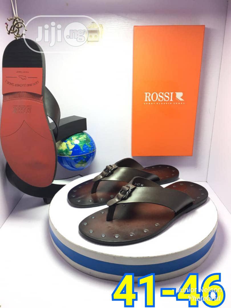 Original Italian Men Leather Slippers