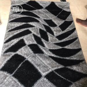 Ash and Black Pattern Soft Center Rugs 3/5
