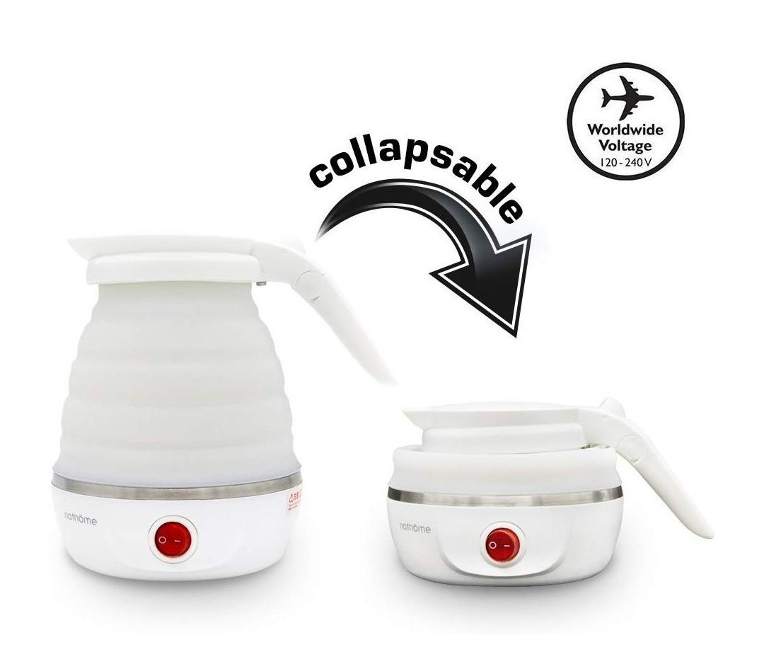 Collapsible Silicone Electric Kettle Travel Teapot