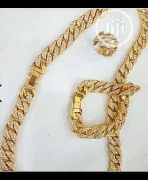 Cuba Gold Chain, Bracelet and Ring