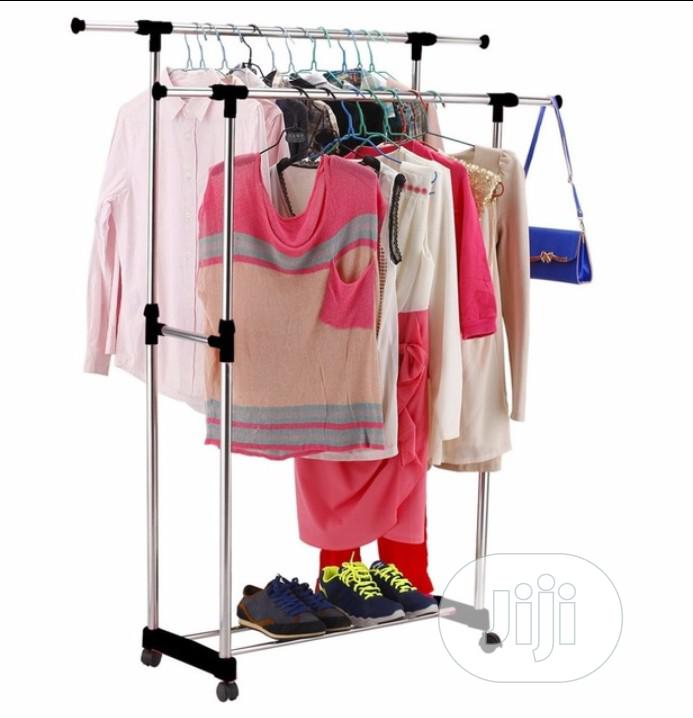 Movable Cloth ,Bag Multi Purpose Hanger With Wheel