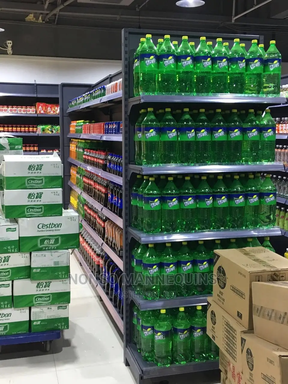 Display Single Sided Double Sided Supermarket Shelves