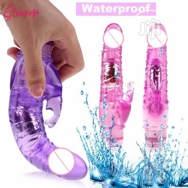 crystal rabbit vibrator Waves Of Pleasure Crystal Pink Rabbit Vibrator main image 0