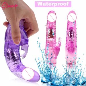 Crystal Dildo Rabbit Vibrators Female Multispeed Sex Toy