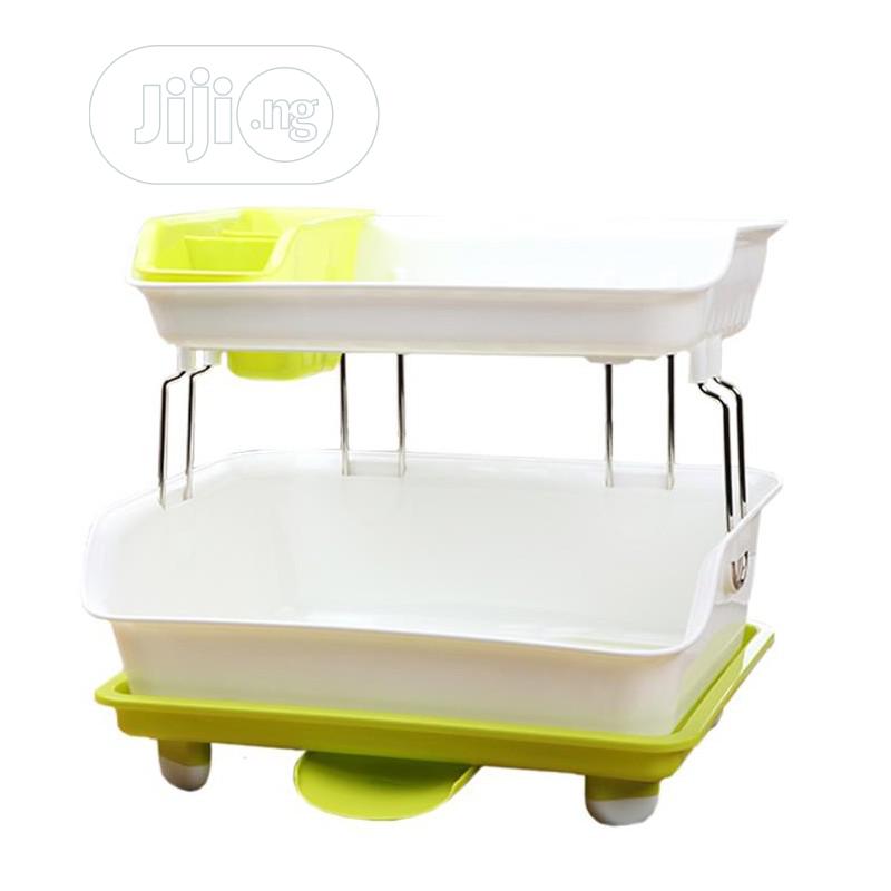 2 Layer Multi Purpose Draining Storage Rack