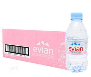 Evian Natural Mineral Bottle Water 24 X33ml