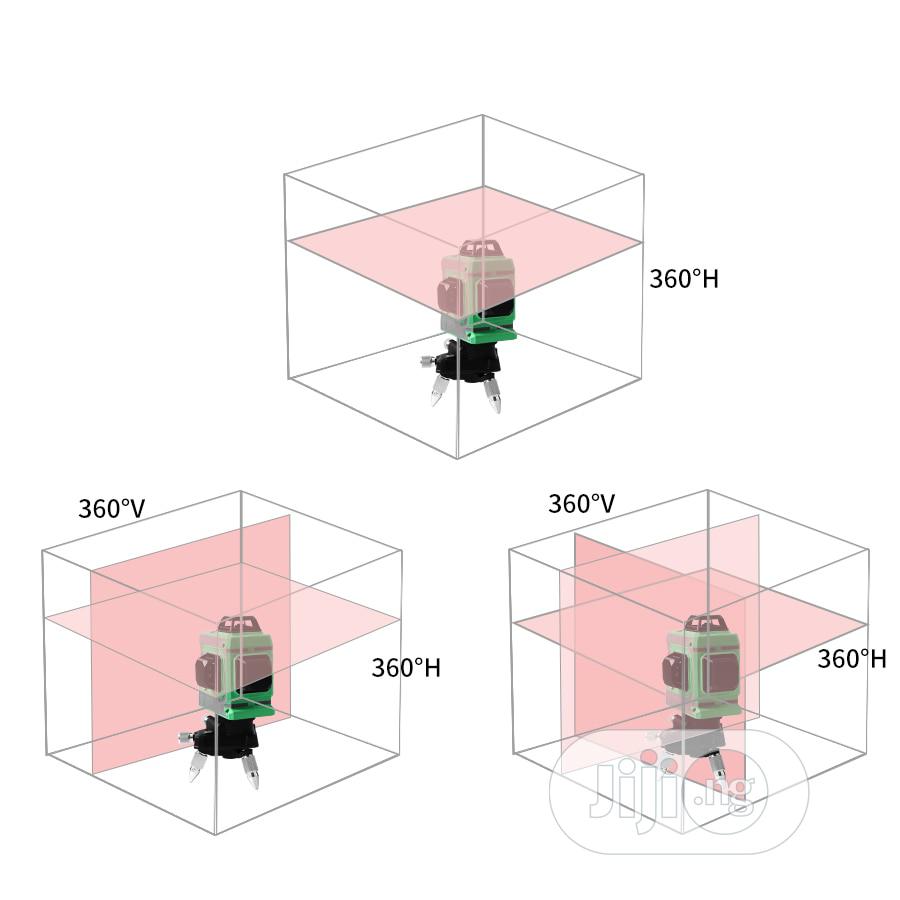 12 Lines 3D Self-Leveling 360 Hor and Vert Green Laser Beam