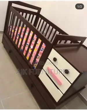 Unique Baby Crib and a Dresser