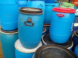 Blue Plastic Barrel Bluebarrel Rainwater, Storage Drums, Pla