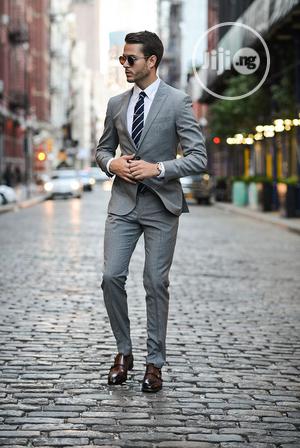 Top Quality Ash Colored Wedding and Office Suit