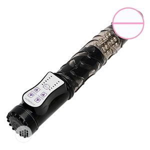 Telescopic Rotating Bead Dual Vibration Wand Dildo Sex Toys