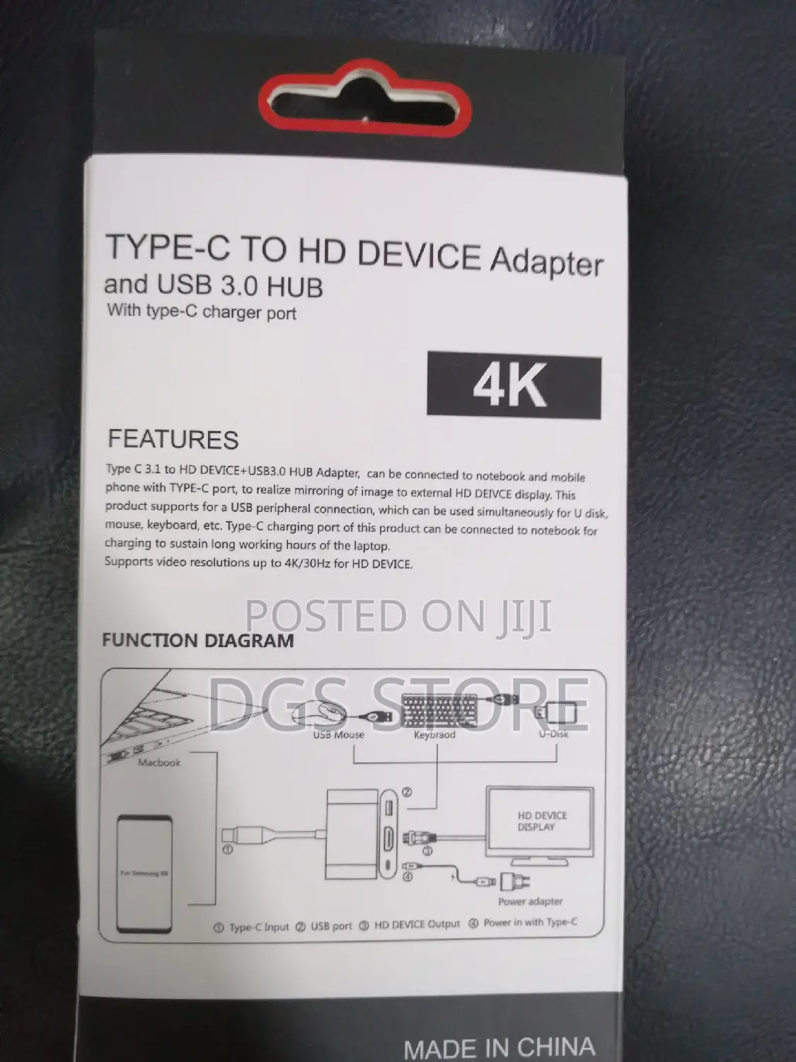 Type C to HD Device Adapter Usb 3.0 